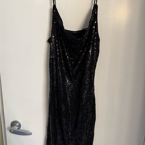 Vero Moda Black Sequin Dress